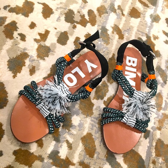 POM POM BUNGEE CORD SANDAL - Picture 2 of 12